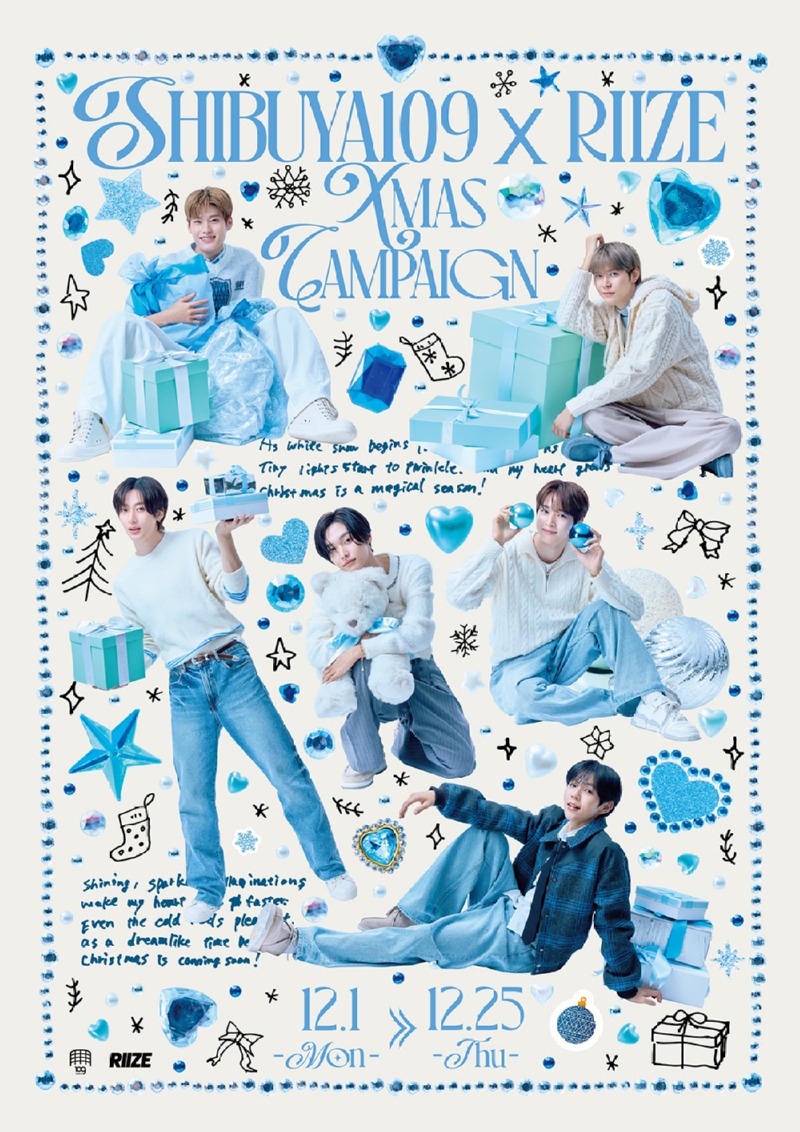 라이즈 X 일본 시부야109 크리스마스 캠페인 포스터 이미지.jpg