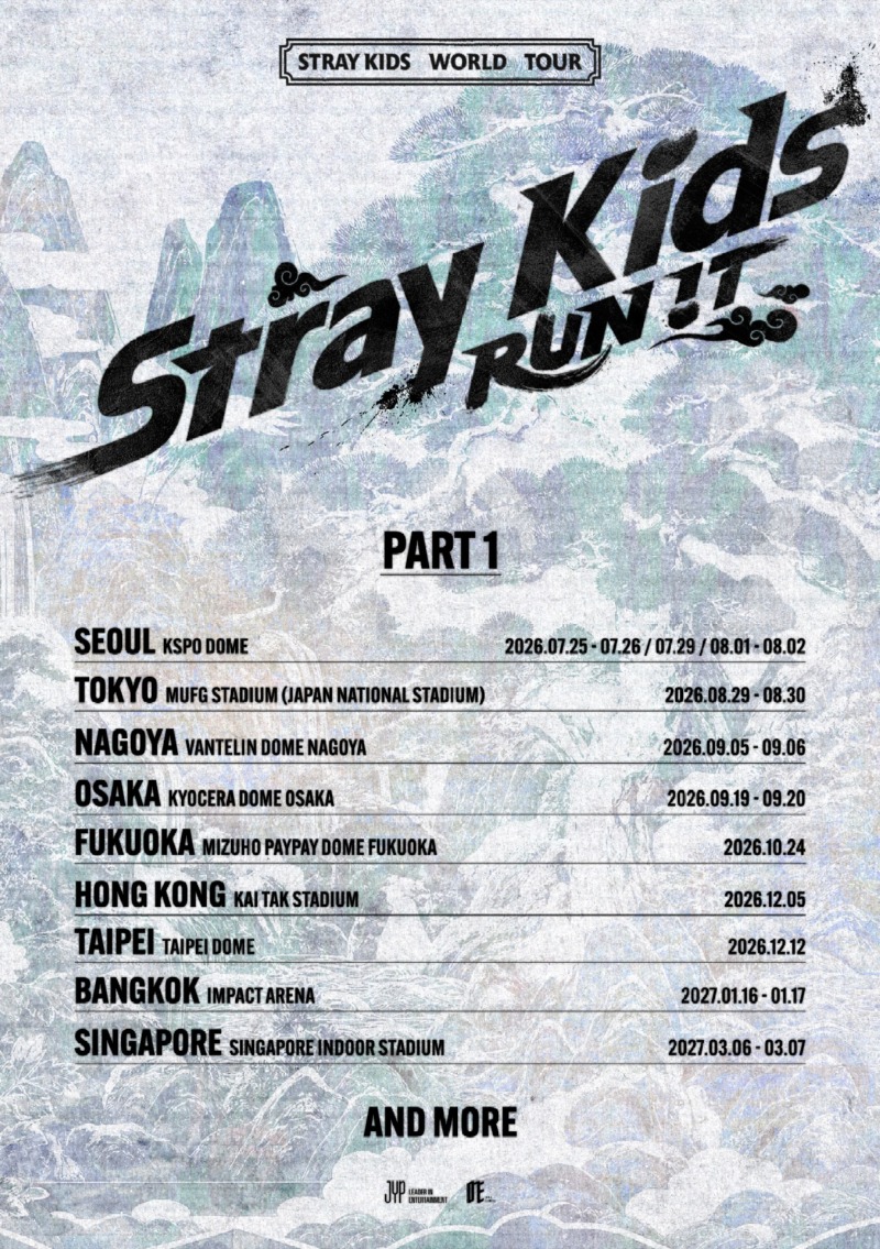 스트레이 키즈 'RUN IT' 1차 어나운스 포스터.jpg